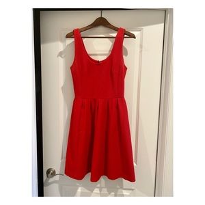 Banana Republic Red Swing Dress with Pockets
